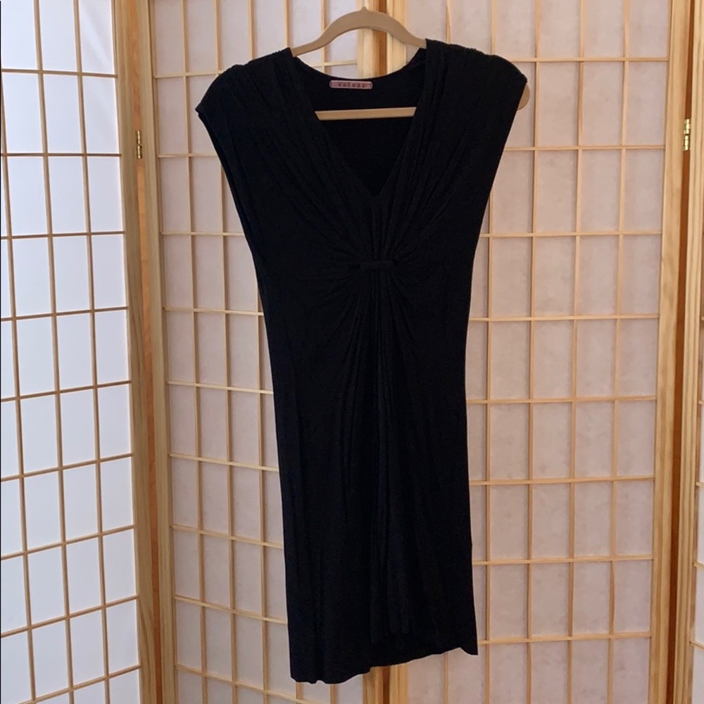 Velvet Simple Mini Dress